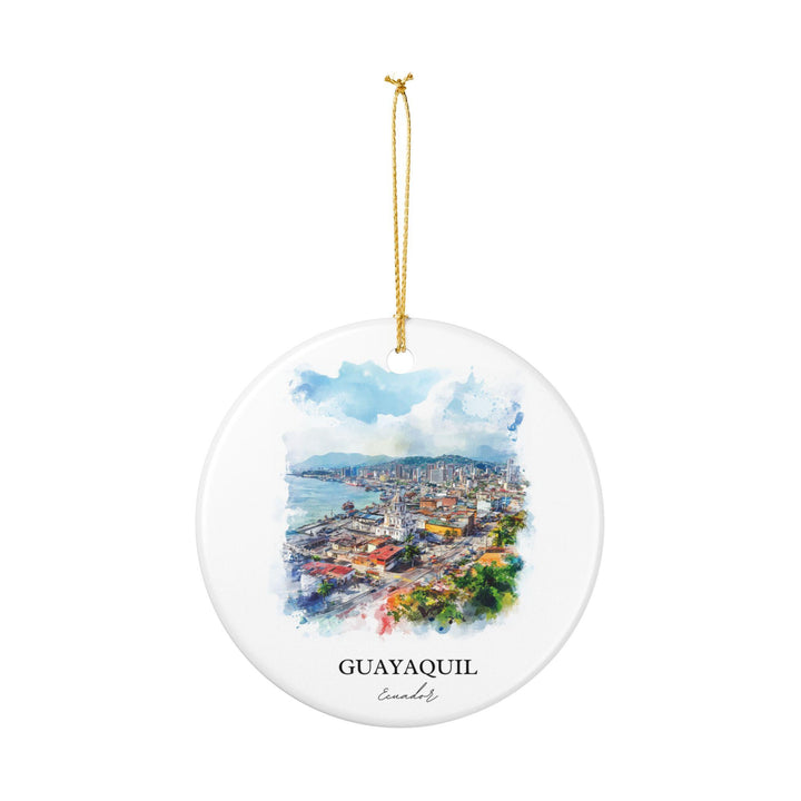 Guayaquil, Ecuador Ornament: Unique Guayaquil Ecuador Souvenir, Ecuador Xmas Decor, and Authentic Ecuador Gift