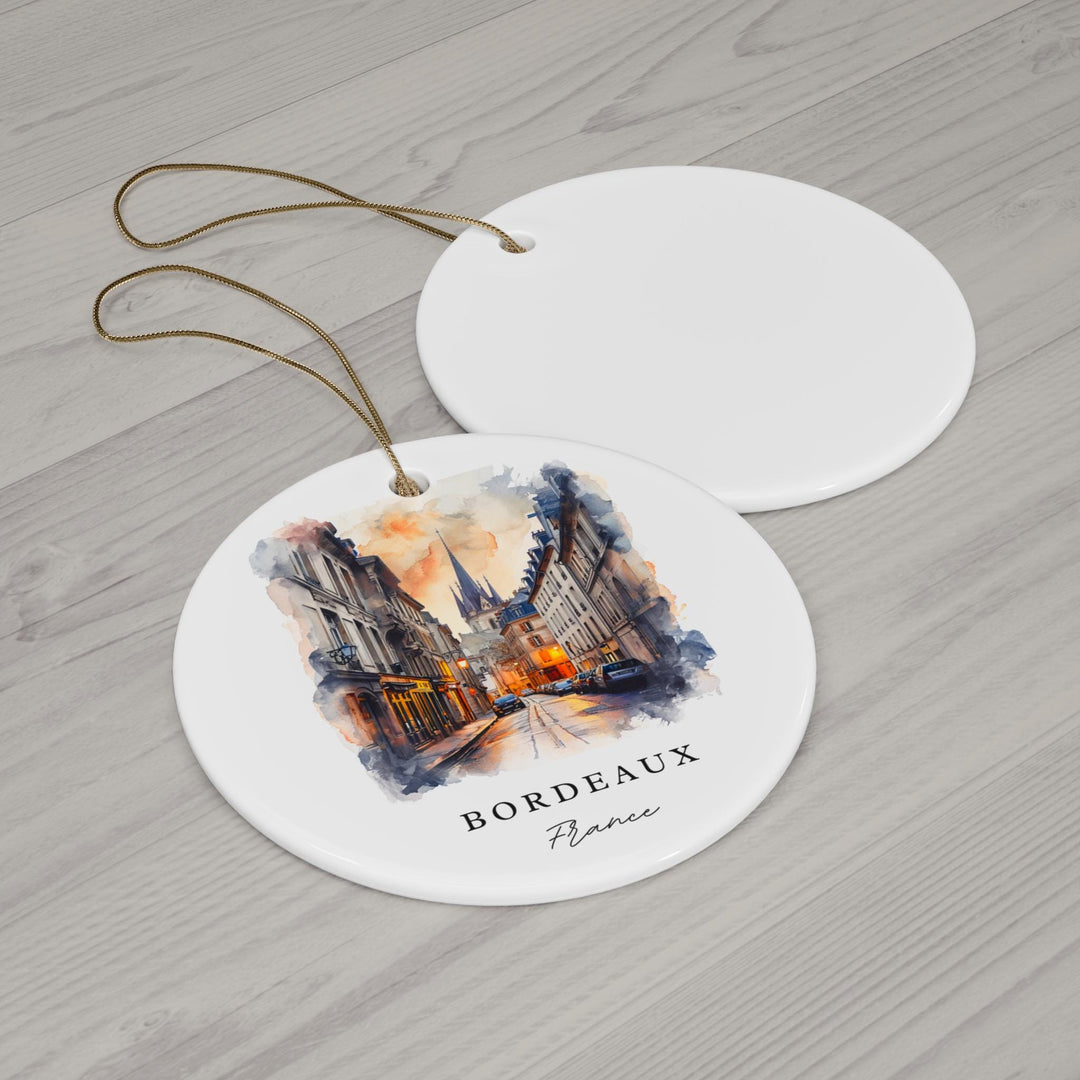 Bordeaux France Christmas Ornament