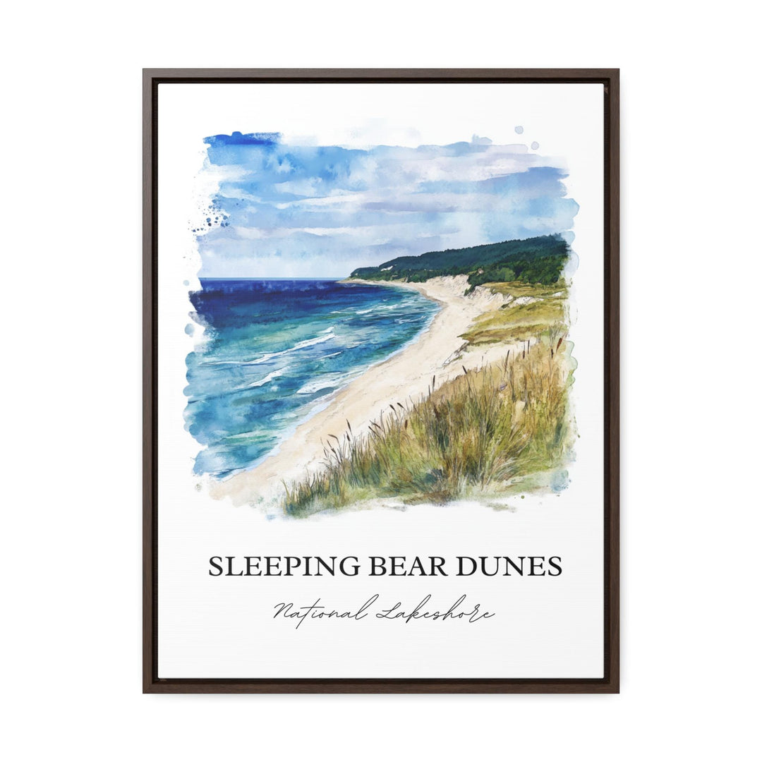Sleeping Bear Dunes Art, Manitou islands Print, Michigan Artwork, Sleeping Bear Dunes Gift, Travel Print, Travel Poster, Housewarming Gift