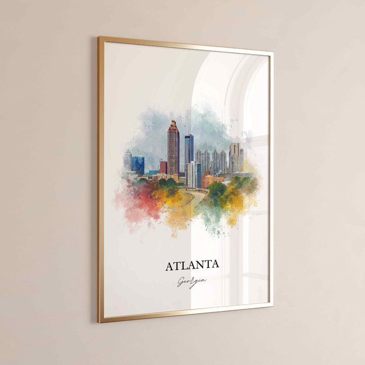 Atlanta, Georgia – Watercolor Art Print