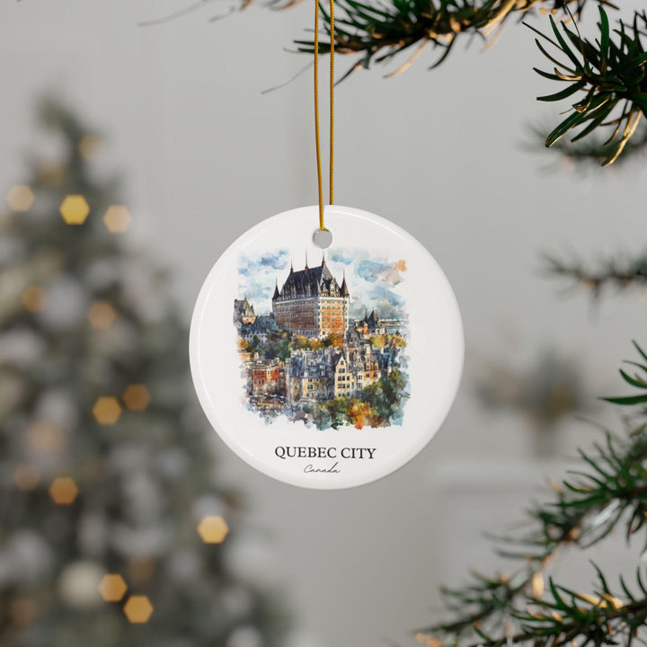 Quebec City Ornament: Unique Quebec Souvenir, Quebec Canada Xmas Decor, and Authentic Quebec Gift