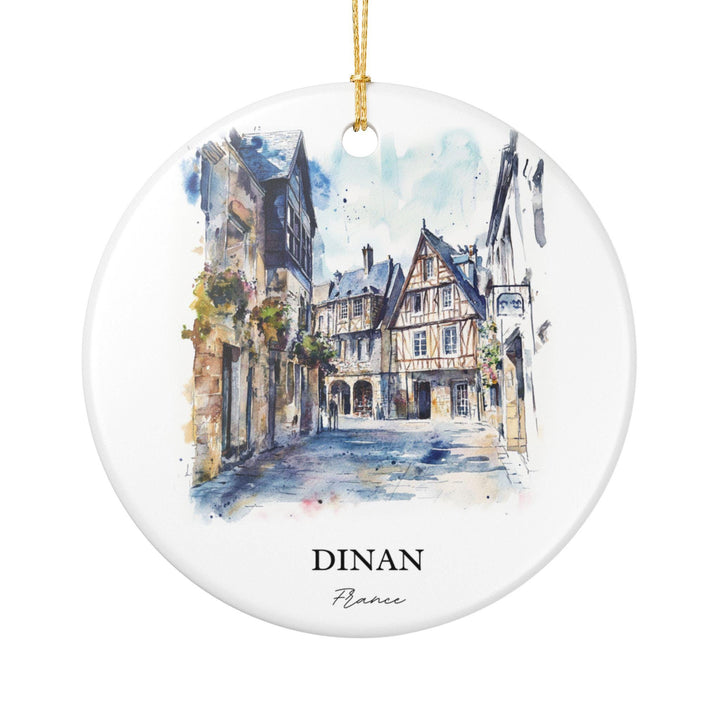 Dinan Frace Ornament: Unique Dinan Souvenir, Dinan Xmas Decor, and Authentic Dinan France Gift
