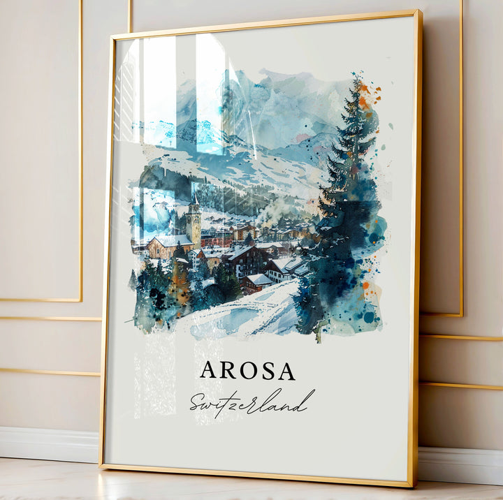 Arosa Wall Art - Switzerland Print