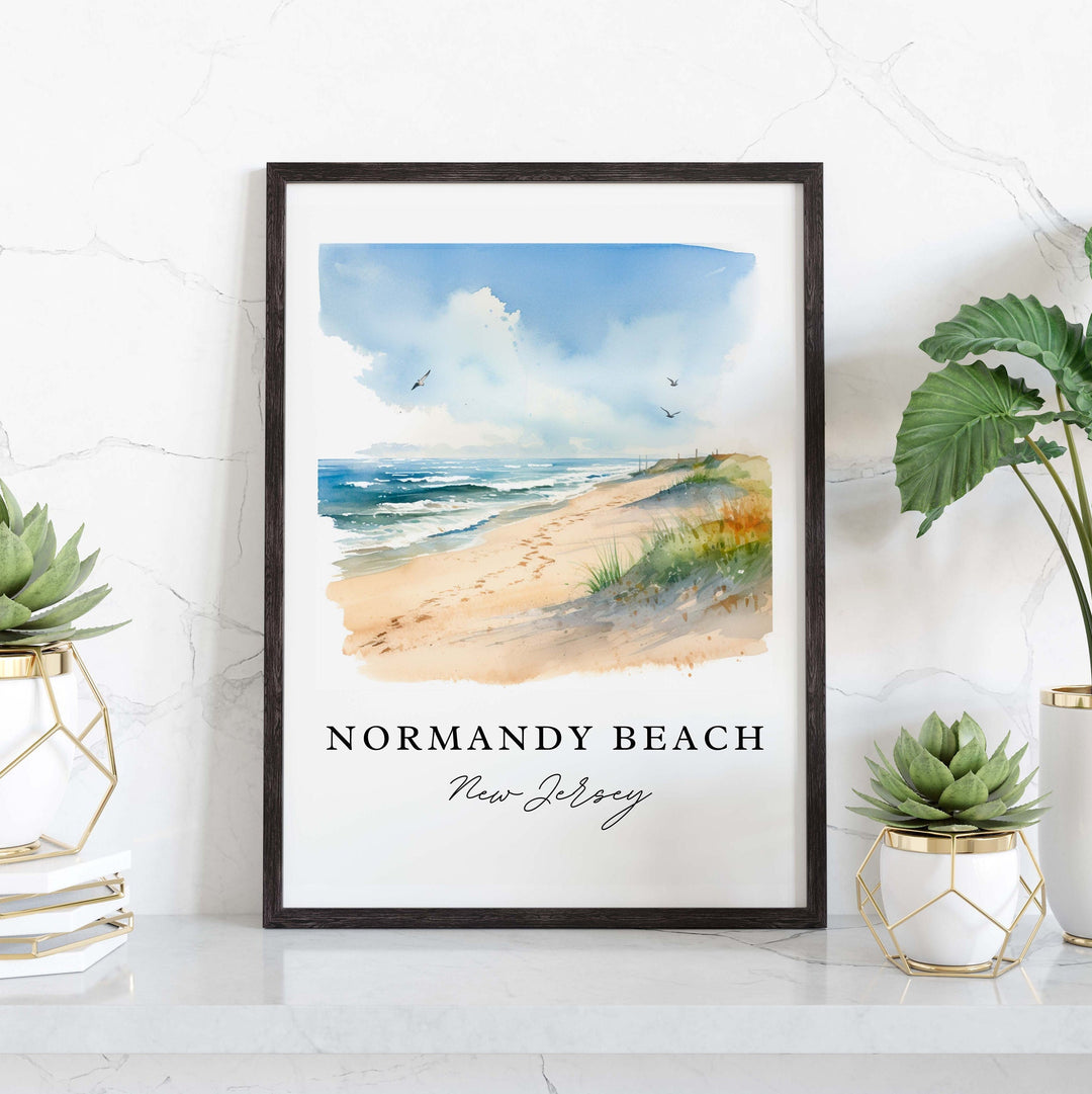 Normandy Beach NJ Wall Art - Jersey Shore Print