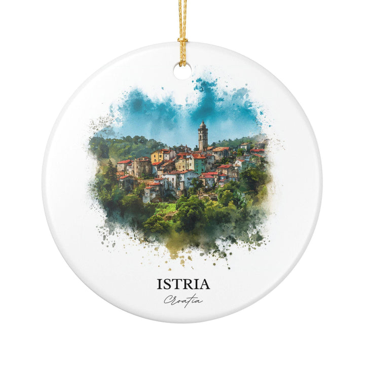Istria Croatia Ornament: Unique Istria Souvenir, Istria Croatia Xmas Decor, and Authentic Croatia Gift