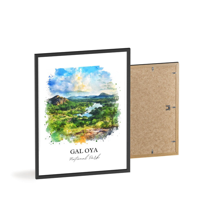 Gal Oya National Park Wall Art, Sri Lanka Print, Sri Lanka Watercolor, Gal Oya Park Gift, Travel Print, Travel Poster, Housewarming Gift