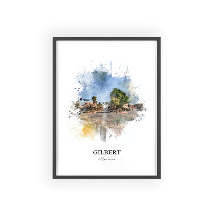 Gilbert, Arizona – Watercolor Art Print