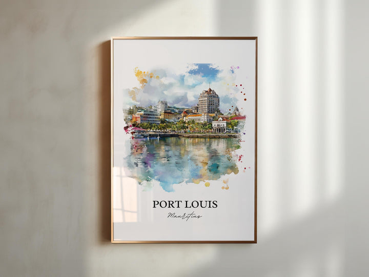 Port Louis, Mauritius – Watercolor Art Print