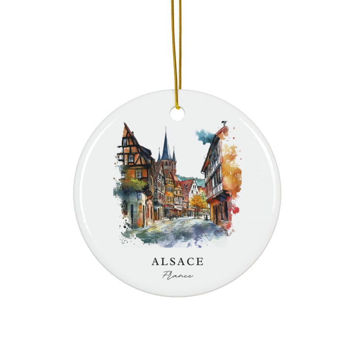 Alsace, France Christmas Ornament