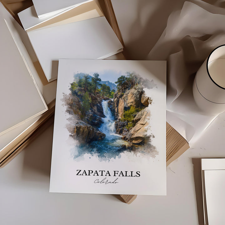 Zapata Falls Wall Art, San Luis Valley Print, Great Sand Dunes Artwork, Zapata Falls Gift, Travel Print, Travel Poster, Housewarming Gift