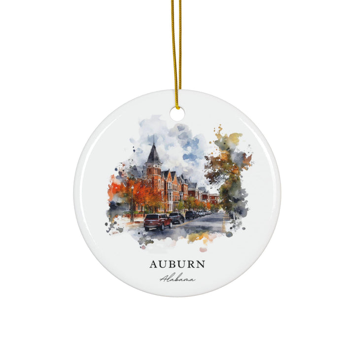 Auburn Alabama Ornament: Unique Auburn Souvenir, Auburn Xmas Decor, and Authentic Auburn AL Gift