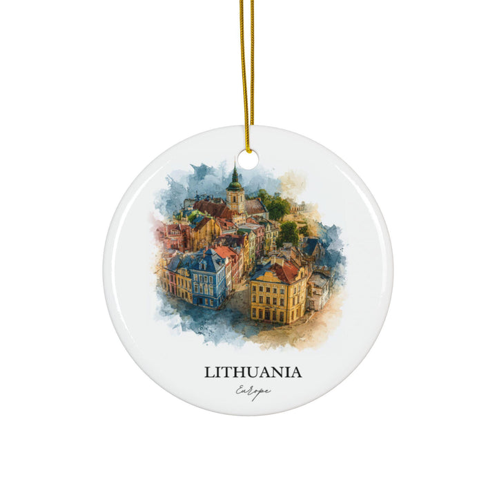 Lithuania Ornament: Unique Lithuania Souvenir, Lithuania Xmas Decor, and Authentic Lithuania Country Gift
