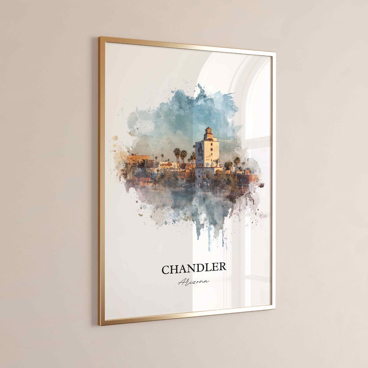 Chandler, Arizona – Watercolor Art Print