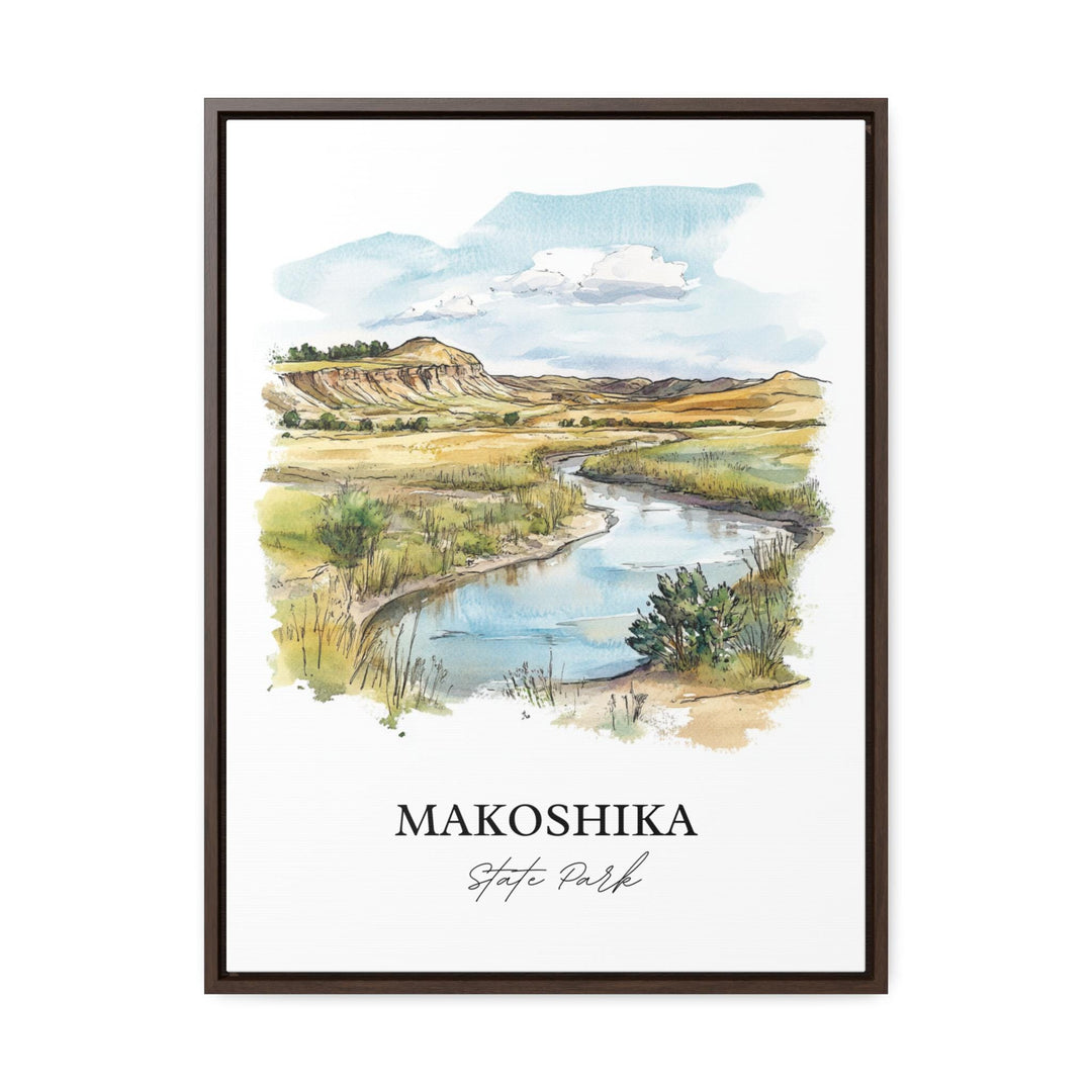 Makoshika State Park Art, Glendive MT Print, Montana Watercolor Art, Makoshika Park Gift, Travel Print, Travel Poster, Housewarming Gift