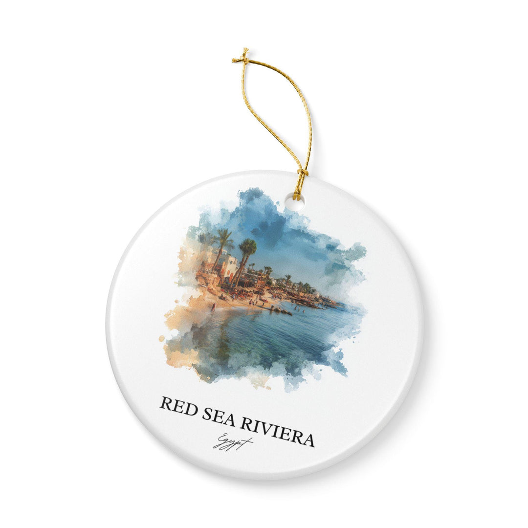 Red Sea Riviera Ornament: Unique Egypt Souvenir, Egypt Xmas Decor, and Authentic Red Sea Riviera Gift