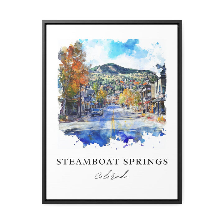 Steamboat Springs Art, Steamboat Springs Print, Yampa Valley Watercolor, Steamboat Ski Gift,