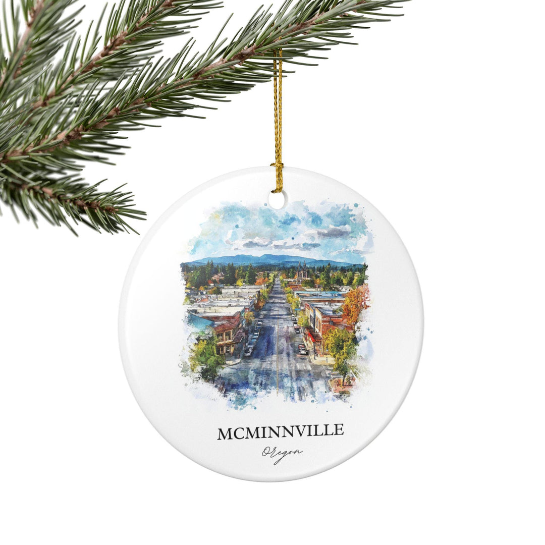 Mcminnville OR Ornament: Unique Mcminnville Souvenir, Mcminnville Xmas Decor, and Authentic Mcminnville Oregon Gift