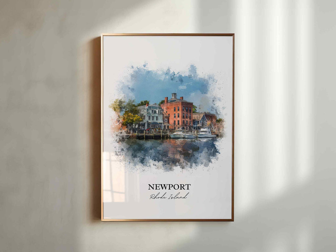 Newport, Rhode Island – Watercolor Art Print