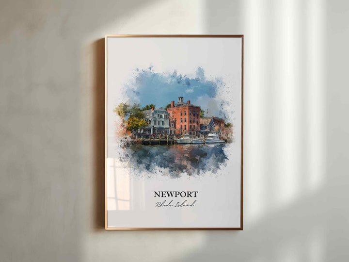 Newport, Rhode Island – Watercolor Art Print