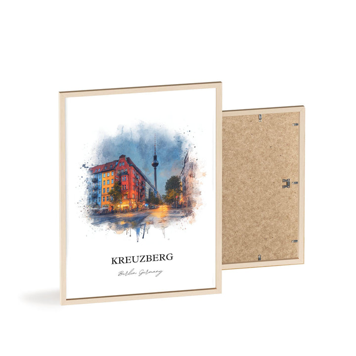 Kreuzberg, Germany – Watercolor Art Print