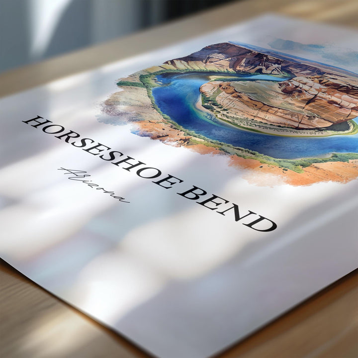 Horseshoe Bend, Arizona – Watercolor Art Print
