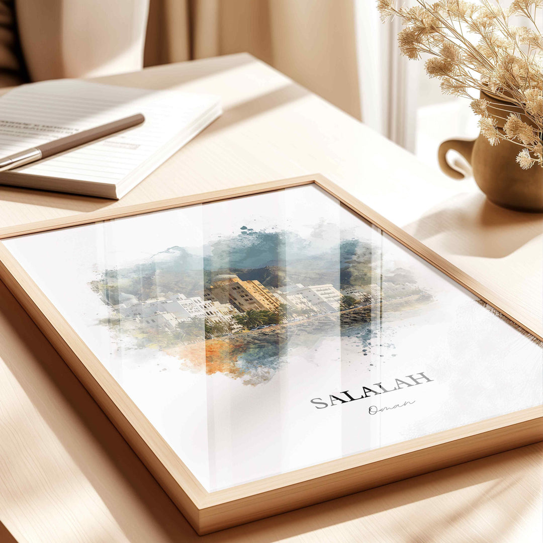 Salalah, Oman – Watercolor Art Print