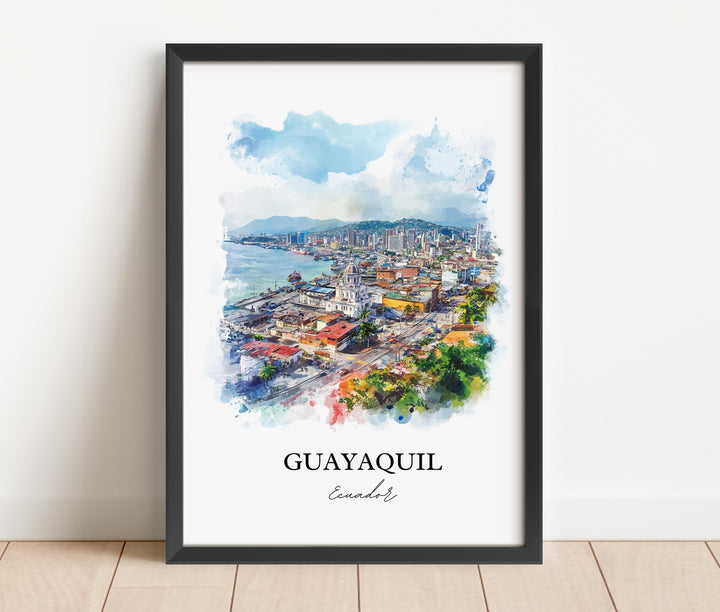 Guayaquil, Ecuador – Watercolor Art Print