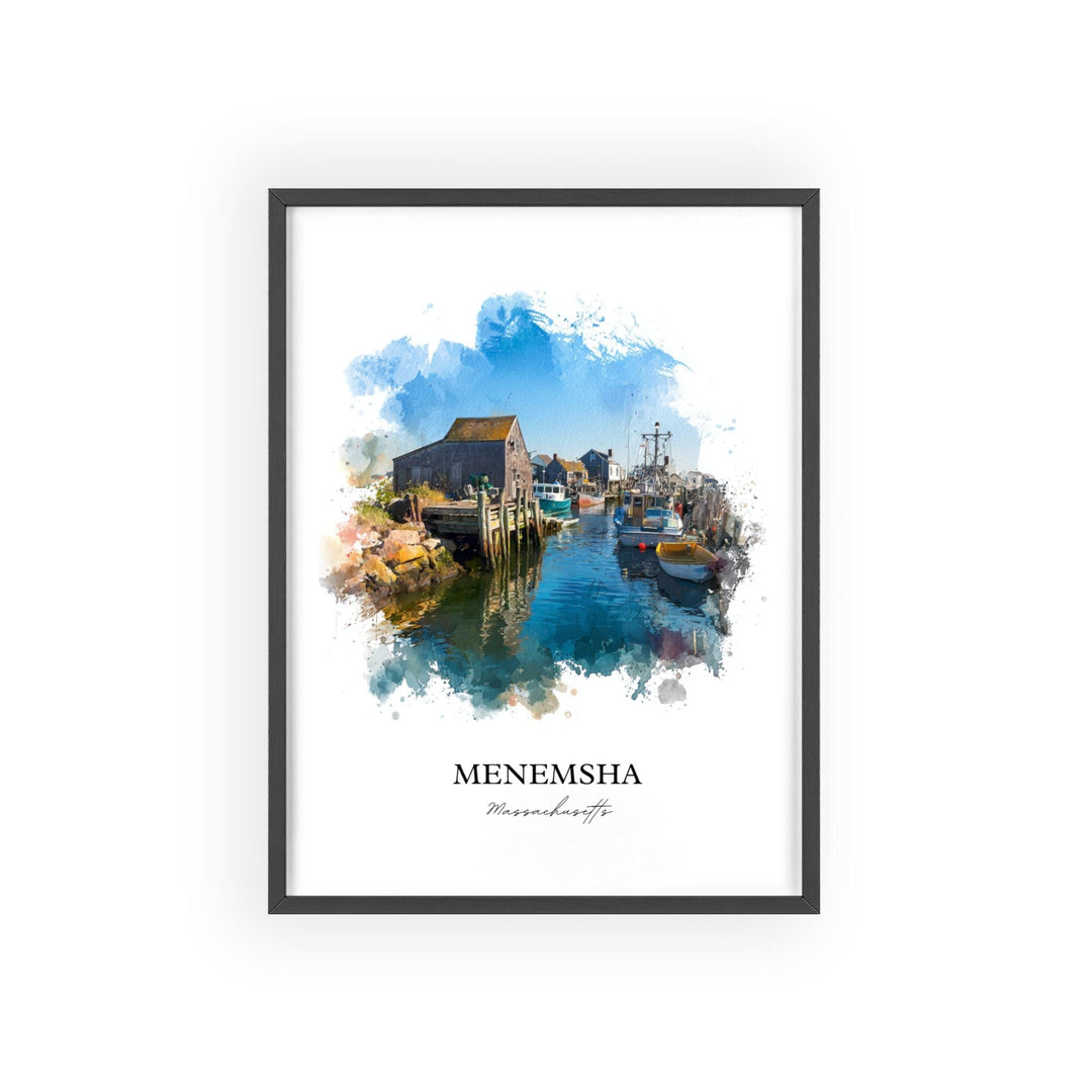 Menemsha, Massachusetts – Watercolor Art Print