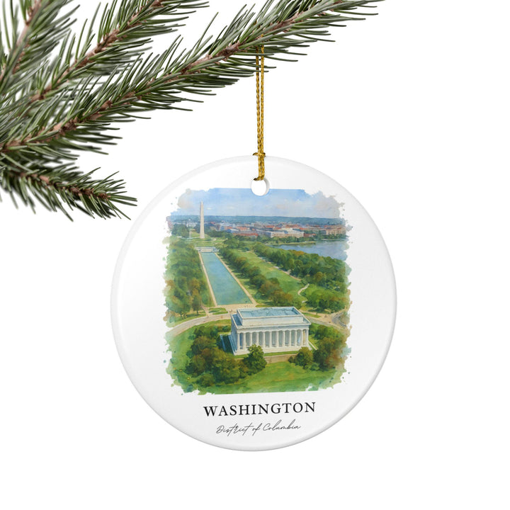 Washington DC Ornament: Washington DC Souvenir, DC Xmas Decor, and Washington Dc Gift