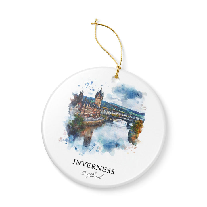 Inverness Scotland Ornament: Unique Inverness Souvenir, Inverness Xmas Decor, and Authentic Inverness Scotland Gift