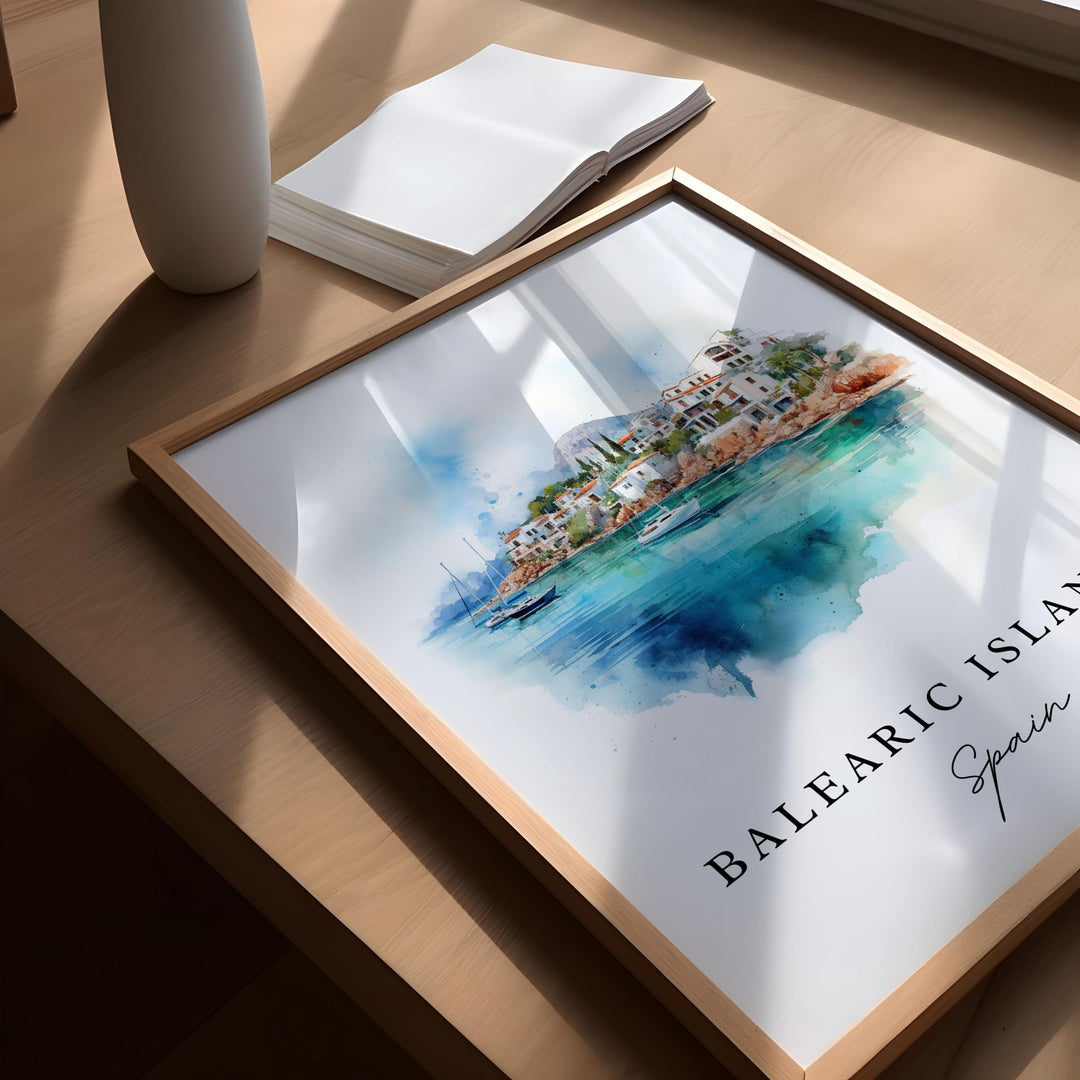 Balearic Islands Wall Art - Spain Print