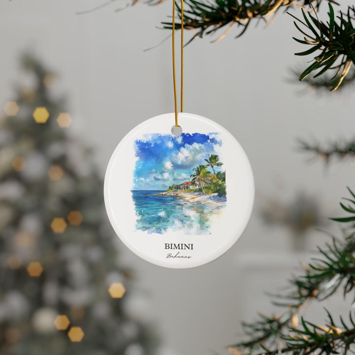 Bimini Bahamas Ornament: Unique Bahamas Souvenir, Bimini Islands Xmas Decor, and Authentic Bimini Bahamas Gift