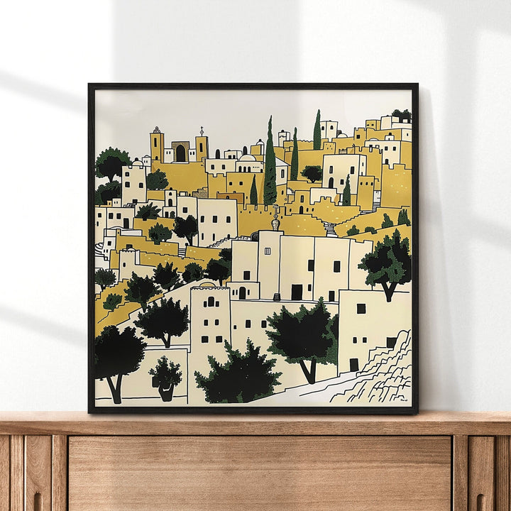 Modern Palestine Art, Palestine Print, Unique Palestine Art, Palestine Gift, Travel Poster, Housewarming Gift