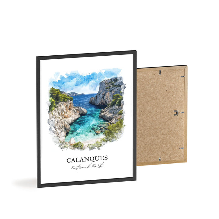 Calanques National Park Wall Art, Marseille Print, Calanques Artwork, Calanques Park Gift, Travel Print, Travel Poster, Housewarming Gift
