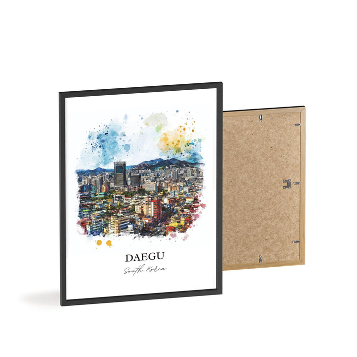 Daegu, South Korea – Watercolor Art Print