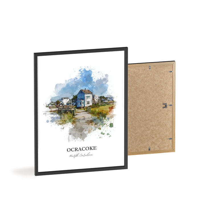 Ocracoke, North Carolina – Watercolor Art Print