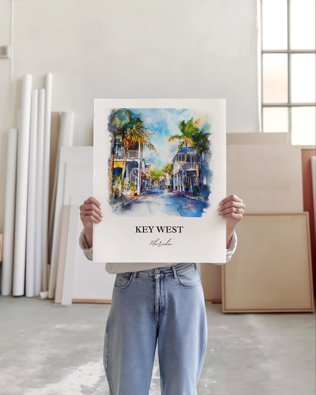 Key West, USA – Watercolor Art Print