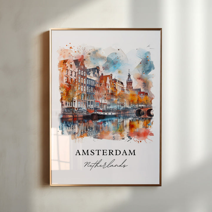 Amsterdam Wall Art - Netherlands Print