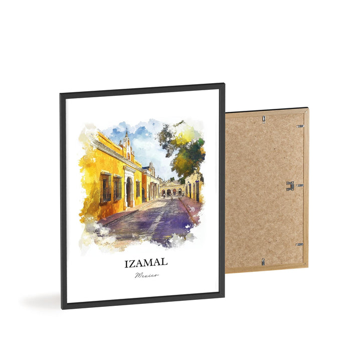 Izamal Mexico Wall Art, Yucatán Print, Mexico Watercolor Art, Izamal Mexico Gift, Travel Print, Travel Poster, Housewarming Gift