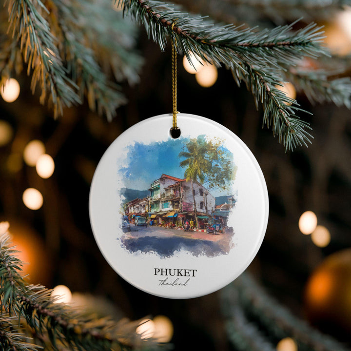 Phuket Ornament: Unique Phuket Thailand Souvenir, Thailand Xmas Decor, and Authentic Phuket Thailand Gift