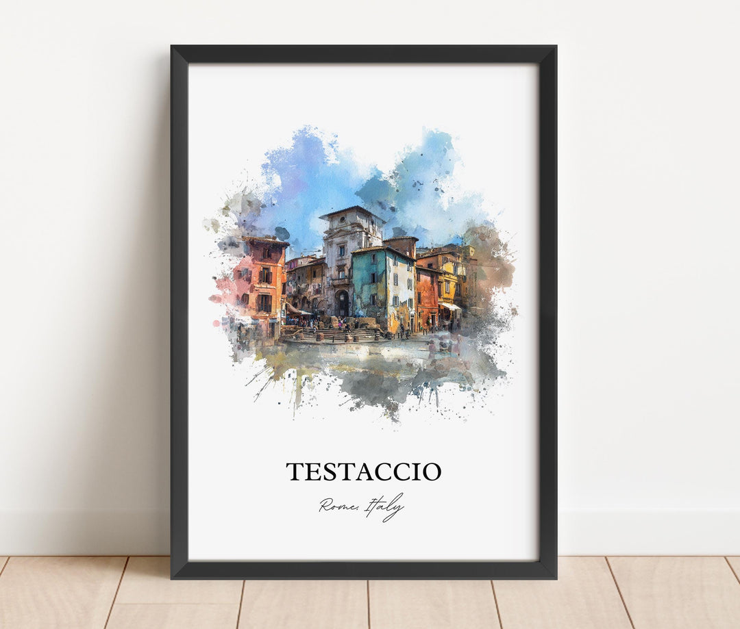 Testaccio, Italy – Watercolor Art Print
