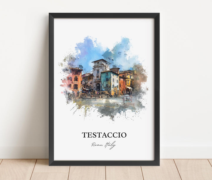 Testaccio, Italy – Watercolor Art Print