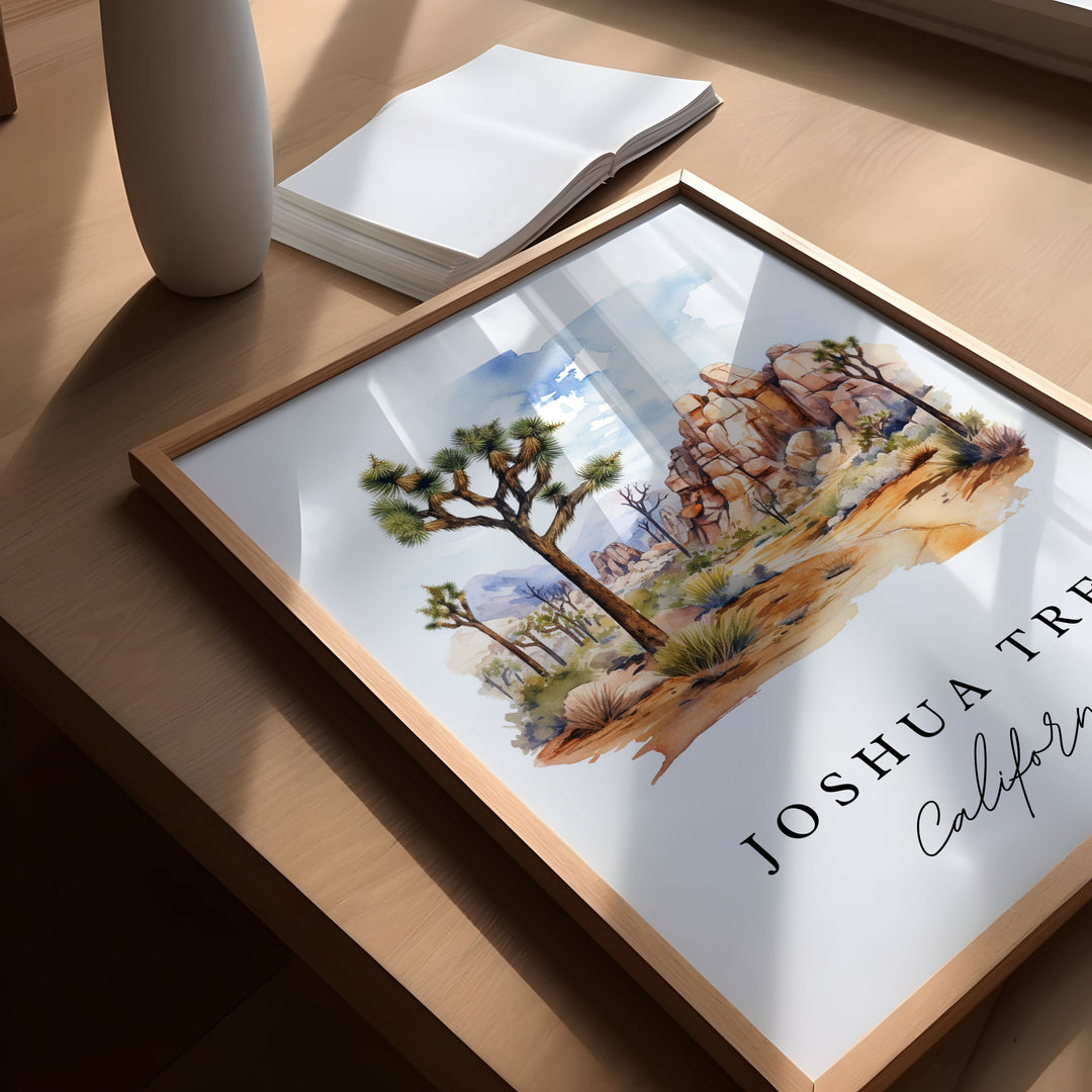 Joshua Tree CA wall art - California, Joshua Tree poster print, Joshua Tree Park gift, Birthday present, Custom Text, Perfect Gift