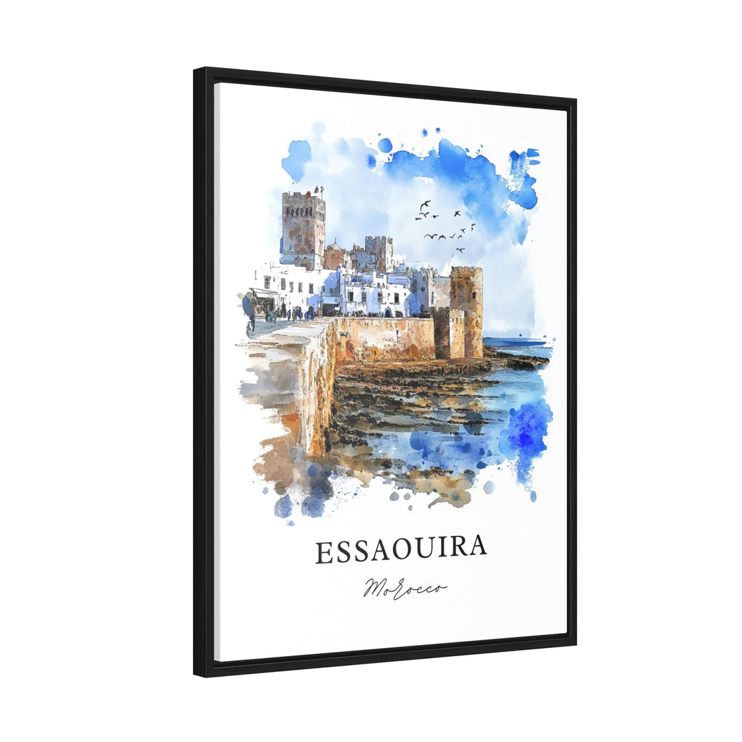 Essaouira Morocco Wall Art, Essaouira Print, Essaouira Watercolor Art, Essaouira Gift, Travel Print, Travel Poster, Housewarming Gift