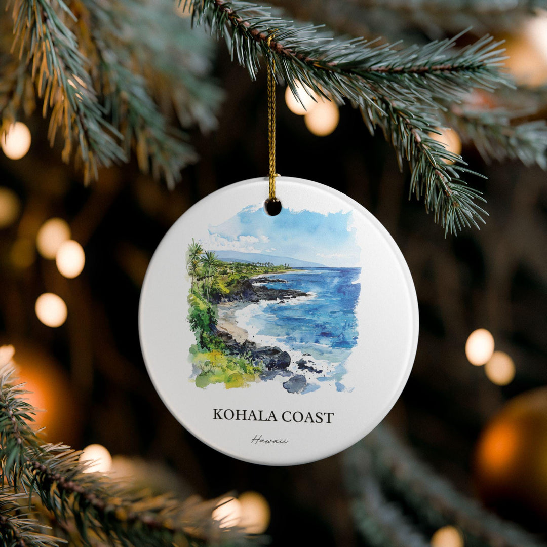 Kohala Coast Ornament: Unique Kohala Coast Souvenir, Hawaii Xmas Decor, and Authentic Big Island Hawaii Gift