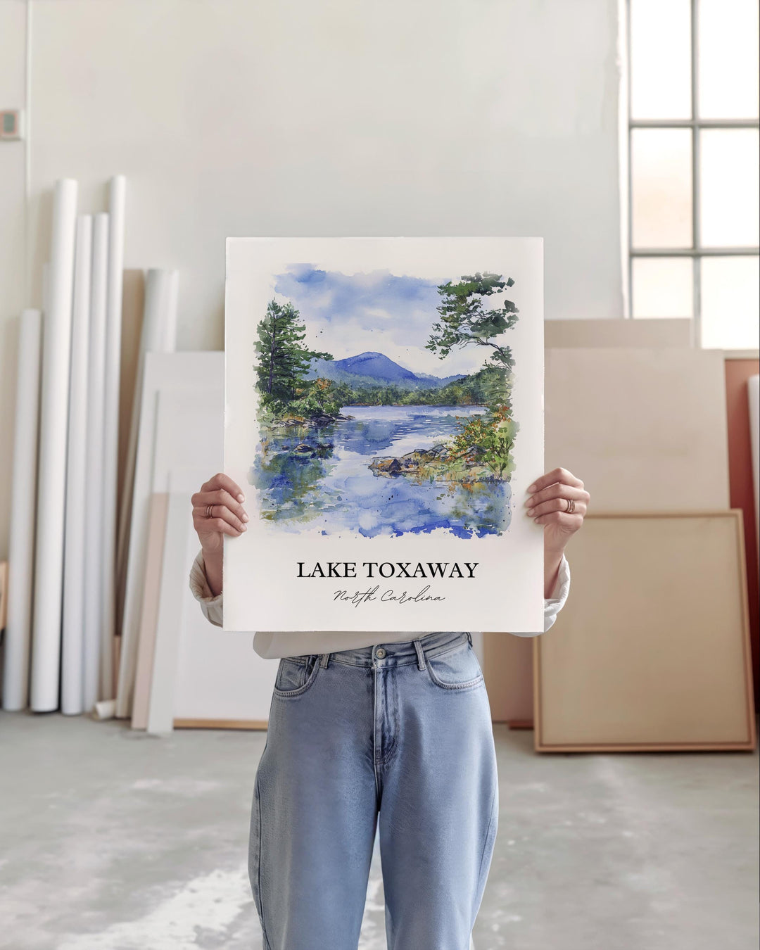 Lake Toxaway Wall Art, Cashiers NC Print, North Carolina Artwork, Lake Toxaway Gift, Travel Print, Travel Poster, Housewarming Gift