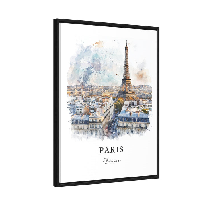 Paris Skyline Wall Art, Paris France Print, Paris Watercolor Art, Paris France Gift, Travel Print, Travel Poster, Housewarming Gift
