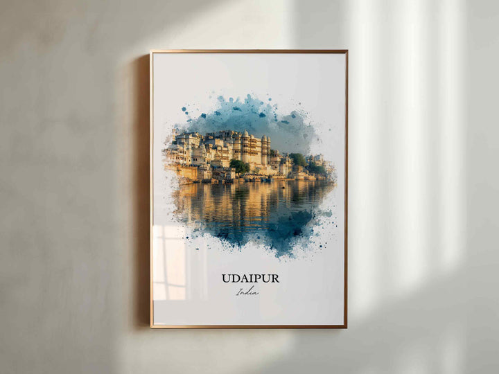 Udaipur, India – Watercolor Art Print