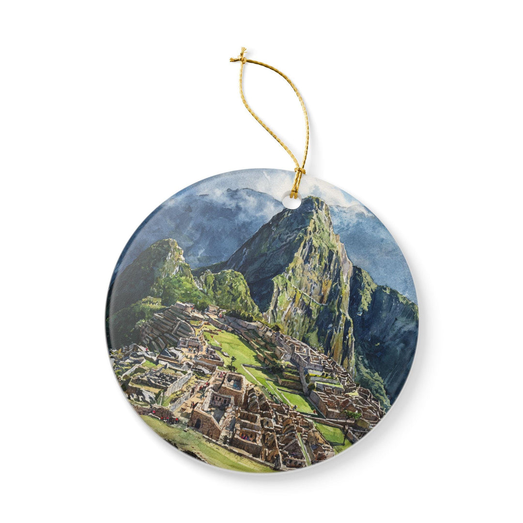 Machu Picchu Ornament: Unique Machu Picchu Souvenir, Machu Picchu Xmas Decor, and Authentic Machu Picchu Gift