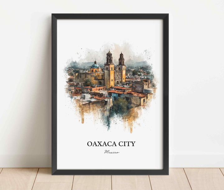 Oaxaca, Mexico – Watercolor Art Print